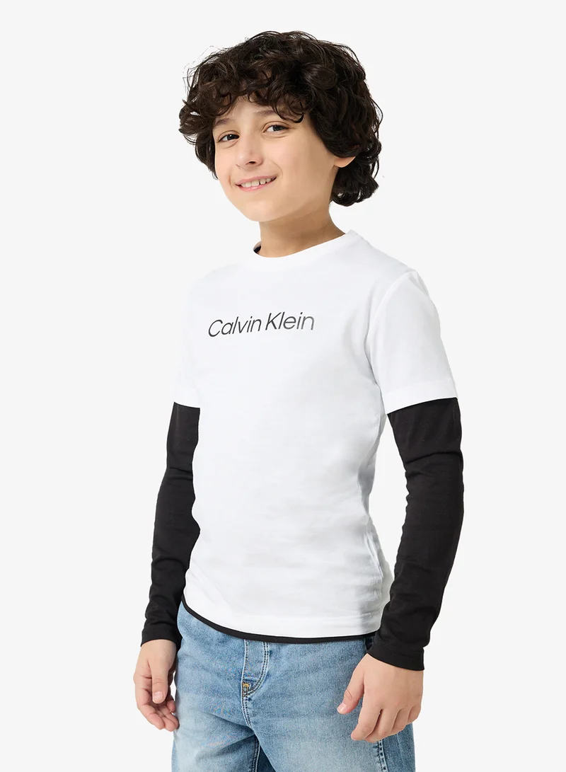 Calvin Klein Jeans Youth Graphic Crew Neck T-Shirt